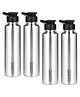 Classic Essentials Stainless Steel Thunder Sipper Bottle, Fridge Bottle, GYM Bottle 1000 ml Bottle (Pack of 4, Silver, Steel)