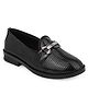 MLTC Striped Textured Moccasins - Black