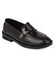 MLTC Striped Textured Moccasins - Brown