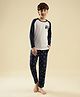 Lil Tomatoes Cotton Knit Full Sleeves Gaming Remote Printed Night Suit Set - White