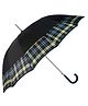 Little Surprise Box Checked Umbrella - Black