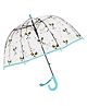 Little Surprise Box Dalmatians Printed Dome Shaped Umbrella - Blue