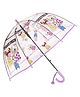 Little Surprise Box Puppies Printed Transparent Umbrella - Purple