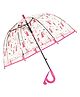 Little Surprise Box Unicorn Printed Transparent Umbrella - Pink