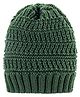 Pine Kids Knit Self Designed Woollen Cap Olive Green - Diameter 14 cm