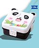Bubble Trouble Cute Panda Design Stainless Steel Lunch Box, Leak Proof Container with Spoon,750 ml (Black)