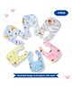 Bubble Trouble Cotton Bibs with Snap Button - Pack of 6 ( Print May very )