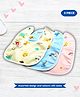 Bubble Trouble Cotton Bibs with Snap Button - Pack of 3 ( Print May very )