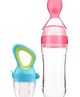 Bubble Trouble Combo of Food Nibbler & Food Feeder (Color and Design May Vary)