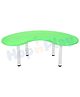 Hop N Play Moon Shaped Kids Table with Metal Legs  Spacious & Durable  Ideal for Play, Study & Activities  Green