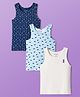 Pine Kids Cotton Knit Sleeveless Vests With Stripes & Sea Life Print Pack Of 3 (Colour May Vary)
