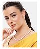 Mansiyaorange Classic Single Line Pearl Necklace with Kundan Drop Earrings for Women | Elegant Party & Festive Wear Jewelry Set