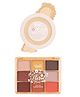 Glam21 Floral Hues 9-in-1 Eyeshadow Palette-Sunflower ,7.2g & Forever Matte Compact-Ivory,9g
