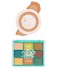 Glam21 Floral Hues 9-in-1 Eyeshadow Palette-Hibiscus ,7.2g & Forever Matte Compact-Honey ,9g