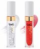 Glam 21 Plump Play Lip Plumper With Hyaluronic Acid |High Shine Glossy Finish For Plump Lips |Red Lights & Starlight|5g Each|Combo Pack Of 2