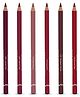 Glam 21 Creamy Lip Liners |Combo Set of 6|Long-Lasting Formula|Waterproof & Smudge-Proof | Multicolor | 1.8 g Each