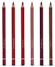 Glam 21 Creamy Lip Liners |Combo Set of 6|Long-Lasting Formula|Waterproof & Smudge-Proof | Multicolor | 1.8g Each