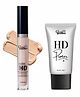 GLAM21 Ultra HD Concealer-Medium Neutral,5g & HD Face Primer for Easy Makeup & Pore Minimize|Gel-Like Texture, 25g| Combo Pack Of 2