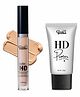 GLAM21 Ultra HD Liquid Concealer-Medium Ivory ,5g & HD Face Primer for Easy Makeup & Pore Minimize|Gel-Like Texture, 25g| Combo Pack Of 2