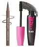 Glam21 Eye Poppers Matte Eyeliner-Moon Magic,0.5g & HD Dense Curling Mascara |Waterproof Volumizing-Black, 10ml | Combo Pack Of 2