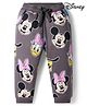 Bonfino Disney Terry Knit Full Length Track Pant With Minnie & Friends Print - Grey