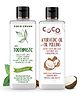 Coco Crush Ayurvedic Liquid Toothpaste & Cold Pressed Coconut Cinnamon Oil for Oil Pulling - 100 ml (2*50 ml)