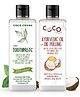 Coco Crush Ayurvedic Liquid Toothpaste & Cold Pressed Coconut Orange Oil for Oil Pulling, 100 ml (2*50 ml)