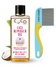 Coco Crush Lice & Nits Remover Hair Oil & Long-Handle Easy to Use Comb, Natural - 50ml + Comb