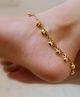 Pretty Ponytails Ghungroo Bells Designed Anklet - Gold