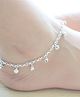 Pretty Ponytails Ghungroo Bells Designed Anklet - Sliver