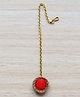 Pretty Ponytails Zardozi Designed Maang Tikka - Red