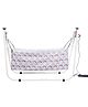 My Cradlle CradleBot Automatic Baby Cradle Swing | Electric Cradle with Motor | Heavy Duty Powder Coated Pipe Structure | 0 to 24 Months Baby Boys & Girls (Cloth Color May Vary)-Red