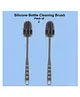 Joy Buzz Basics Long Handle Silicone Scratch Free Bottle Cleaning Brush Kit- Pack of 2