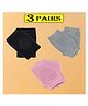 Joy Buzz Anti Slip Stretchable Knee Cap Elbow Safety Protector Set Of 3 - Pink, Black & Grey