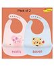 Joy Buzz Waterproof Silicone Feeding Bib With Adjustable Strap Pack Of 2 - SkyBlue,Pink