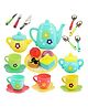 FUNVERSE Tea Set Tea Party Pretend Playset for Kids, Tea Set Party with Dessert Candy Muffin Toys Including Teapot Cups & Plates Girls Kitchen Toy Gift for Toddler Kids Boys Girls 3 Yrs+