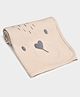 Mi Arcus Premium Knitted Koala Face Embroidered Ultra-Soft Blanket - Beige