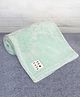 Mi Arcus Solid Sea Green Knitted Flurry Blanket Warm & Soft -0-12 Months
