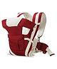 LittleBoo Baby Carrier 4 in 1 Carry Bag Baby Carrier Cuddler Air Mash Fabric Baby Carrier Bag Adjustable - Red