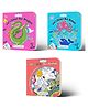 OSWAAL BOOKS Lil Legends Let's Colour Wild & Wonderful Worlds Pack of 3 Coloring Books for Kids 25 Years | Animals, Ocean & Dragons Theme | Early Learning, Creativity & Fine Motor Skills Development