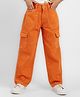Bright Stars KIDSWEAR Cotton Woven Overdyed Jeans - Orange