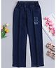 Bright Stars KIDSWEAR Woven Bear Embroidered Jeans - Blue