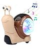 KIDOLOGY Electric Multifunctional Musical Snail Baby Toy - Brown