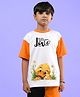WEARDUDS Cotton Knit Half Sleeves Duck Printed Tee - White