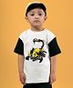 WEARDUDS Cotton Knit Half Sleeves Bike Printed Tee - Off White