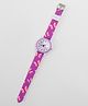 Babyhug Free Size Analog Watch with Butterfly Print - Purple