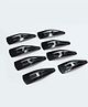 Milyra Snap Clips Pack of 8 - Black 