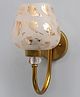 Shree Kala Home Decor Elegant Vintage Wall Light with Floral Design Glass -  - Antique Finish