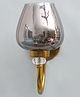 Shree Kala Home Decor Luxury Golden Finish Wall Sconce with Smoked Glass -  - Antique Finish