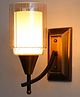 Shree Kala Home Decor Modern Antique Finish Wall Light with Clear Glass for Bedroom -  - Antique Finish